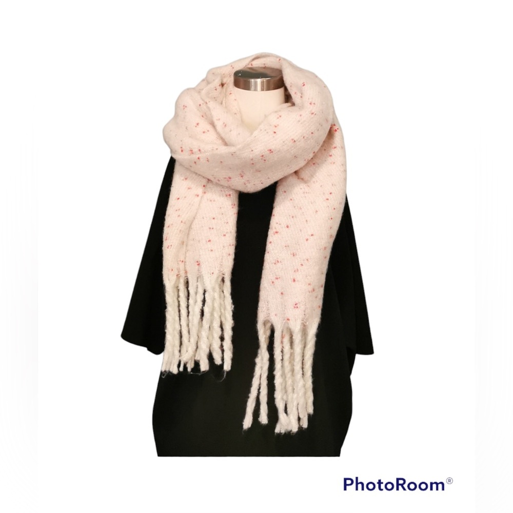 Lauren Conrad Scarf, Pink, with tassels